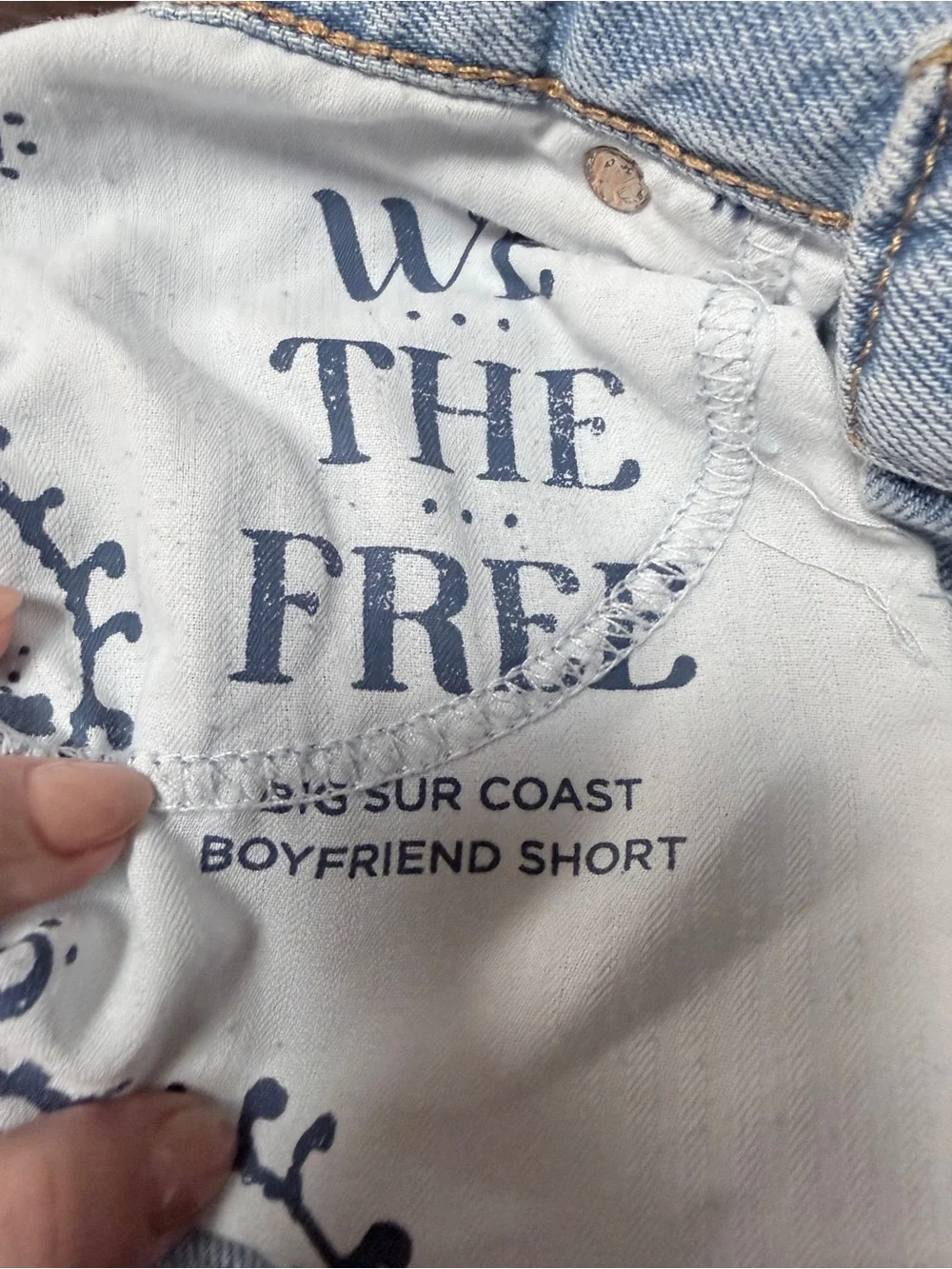 WE THE FREE BUG SUR COAST BOYFRIEND LONG DENIM JEAN SHORTS